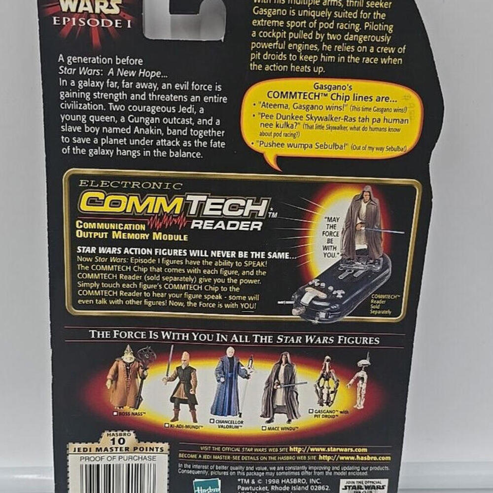 1998‎ Hasbro Gasgano With Pit Droid Star Wars Episode I Action Figure - Picture 7 of 9